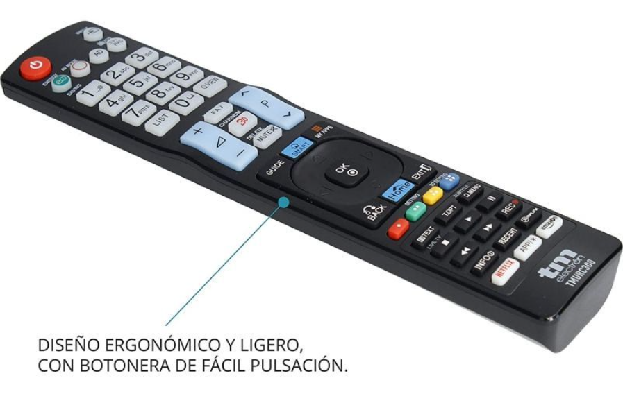 TM ELECTRON MANDO TV LG UNIVERSAL NEGRO