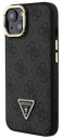 GUESS CARCASA MAGSAFE 4G TRIANGLE SOPORTE CAMARA IPHONE 14 NEGRO