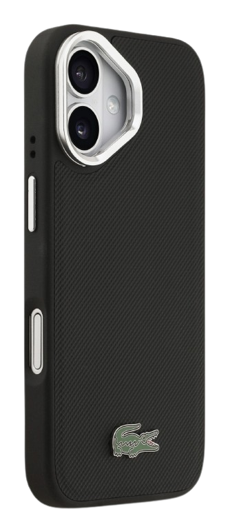 LACOSTE CARCASA MAGSAFE SOPORTE CAMARA IPHONE 17 NEGRO