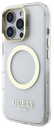 GUESS CARCASA MAGSAFE SOPORTE CAMARA IPHONE 16 PRO MAX DORADO