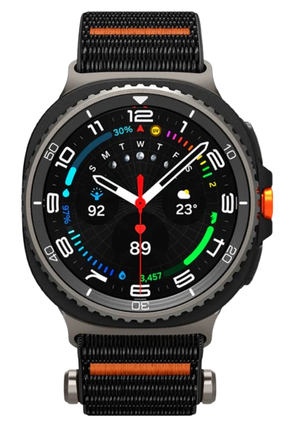 SPIGEN CORREA SAMSUNG GALAXY WATCH 8 DURAPRO FLEX NEGRO / NARANJA