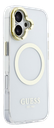 GUESS CARCASA MAGSAFE SOPORTE CAMARA IPHONE 16 DORADO