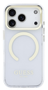 GUESS CARCASA MAGSAFE SOPORTE CAMARA IPHONE 17 PRO MAX DORADO
