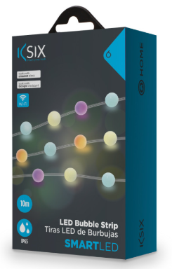 KSIX TIRAS LED BURBUJAS RGB 10M / CON MANDO