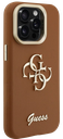 GUESS CARCASA GRAINED 4G SOPORTE CAMARA IPHONE 15 MARRON (copia)