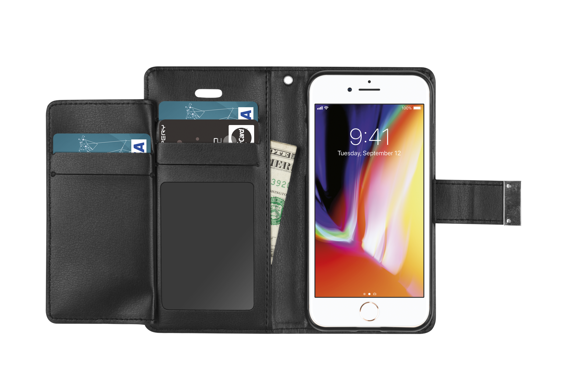 GOOSPERY funda Rich Diary Iphone 6/6s NEGRO