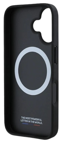 BMW CARCASA MAGSAFE CARBON TRICOLOR IPHONE 16 NEGRO