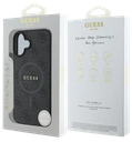GUESS CARCASA MAGSAFE RING CLASSIC LOGO IPHONE 16 NEGRO