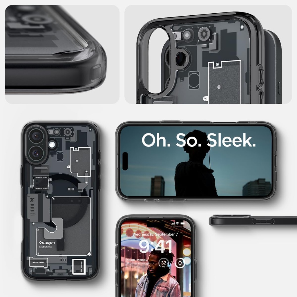 SPIGEN CARCASA ULTRA HYBRID MAGSAFE IPHONE 16 NEGRO