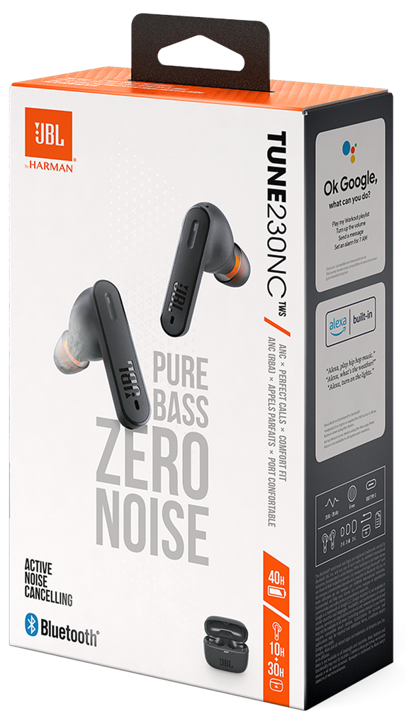 JBL AURICULAR BLUETOOTH TUNE 230NC TWS NEGRO
