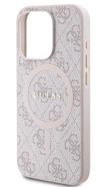 GUESS carcasa MAGSAFE RING IPHONE 15 PRO MAX ROSA