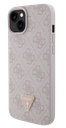 GUESS CARCASA 4G TRIANGLE STRASS IPHONE 15 ROSA