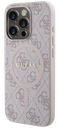 GUESS CARCASA MAGSAFE RING CLASSIC LOGO IPHONE 16 PRO ROSA