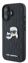 KARL LAGERFELD CARCASA K&C HEADS IPHONE 16 PLUS NEGRO