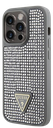 GUESS CARCASA RHINESTONE IPHONE 16 PRO PLATA