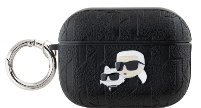 KARL LAGERFELD FUNDA K&C HEAD PIN AIRPODS 4 NEGRO