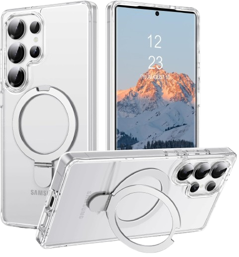 DEVIA CARCASA CLEAN MAGNETIC CON BRACKET SAMSUNG S25 ULTRA