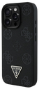 GUESS CARCASA MAGSAFE GRAINED PEONY TRIANGLE IPHONE 16 PRO NEGRO
