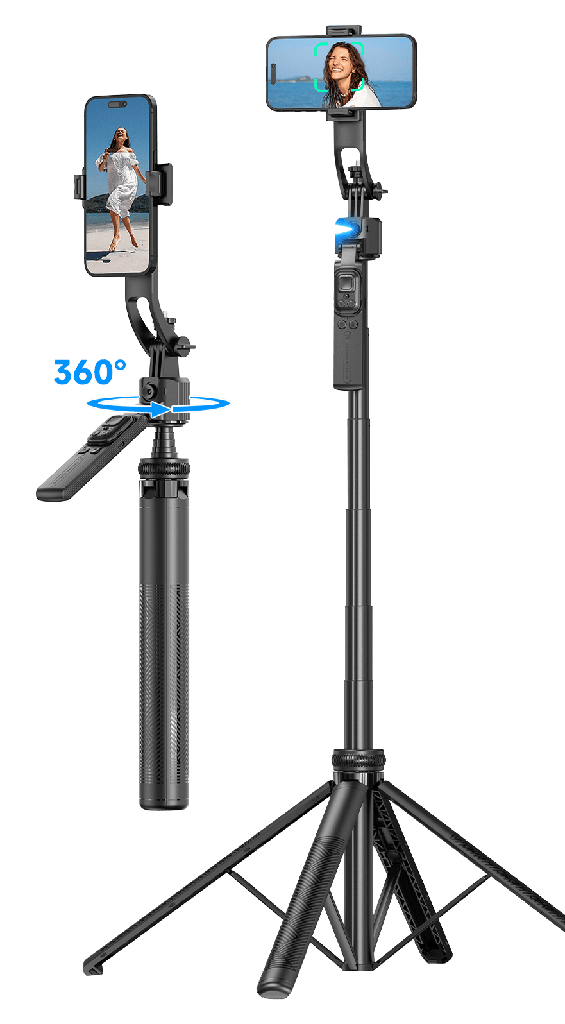 DEVIA PALO SELFIE FACE TRACKING IA / GIMBALL / MANDO