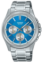 CASIO RELOJ MTP-1375D-2A2VDF ESFERA AZUL HIELO CORREA ACERO