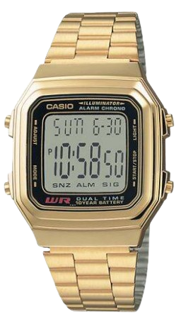 CASIO RELOJ A-178WGA-1ADF ILLUMINATOR RETRO DORADO