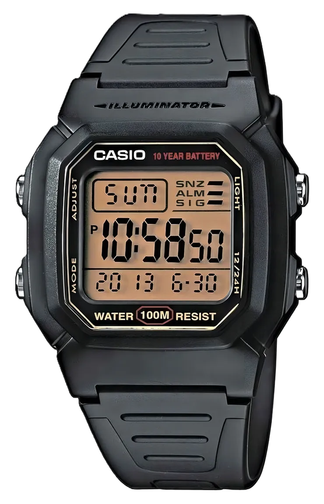CASIO RELOJ W-800HG-9AVDF ILLUMINATOR NEGRO