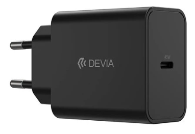 DEVIA CARGADOR ROCKET TIPO C PD 45W NEGRO