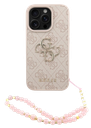 GUESS CARCASA 4G STRAP IPHONE 15 PRO MAX ROSA