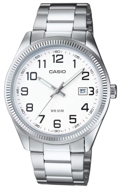 CASIO RELOJ LTP-1302D-7B ESFERA BLANCA CORREA ACERO