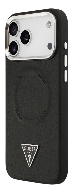 GUESS CARCASA MAGSAFE TRIANGLE IPHONE 17 PRO NEGRO