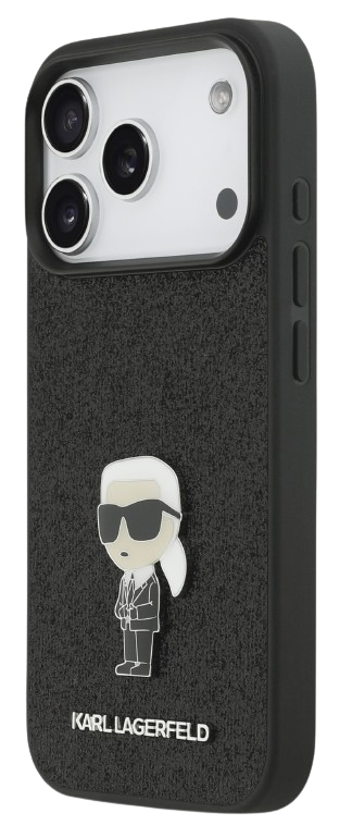 KARL LAGERFELD CARCASA IKONIK GLITTER PIN IPHONE 17 PRO