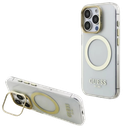 GUESS CARCASA MAGSAFE SOPORTE CAMARA IPHONE 17 PRO MAX DORADO