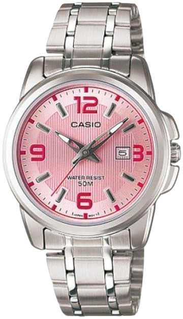 CASIO RELOJ LTP-1314D-5A ESFERA ROSA / ACERO