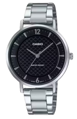 CASIO RELOJ LTP-VT04D-1A ESFERA NEGRA / PLATEADA