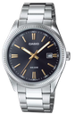 CASIO RELOJ MTP-1302D-1A2 ESFERA NEGRA / ACERO