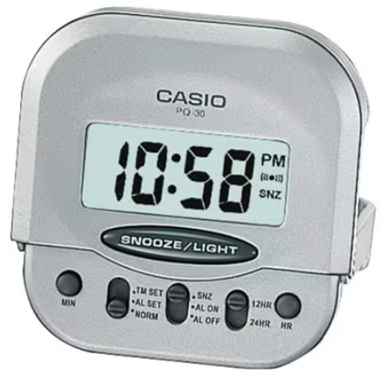 CASIO DESPERTADOR PQ-30-8 GRIS