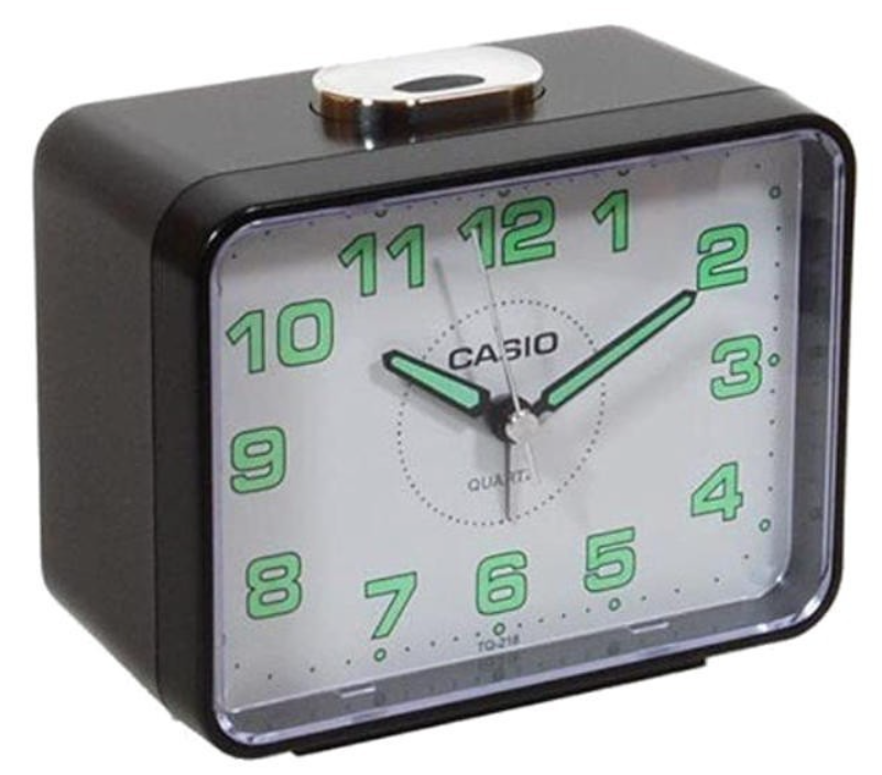 CASIO DESPERTADOR TQ-218-1B NEGRO