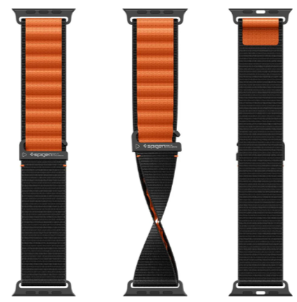 SPIGEN CORREA APPLE WATCH FABRIC BAND NEGRO/NARANJA