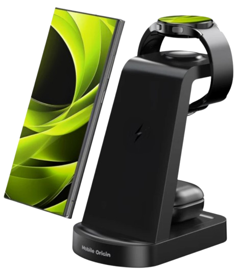 MOBILE ORIGIN CARGADOR 15w 3 EN 1 COMPATIBLE SAMSUNG GALAXY