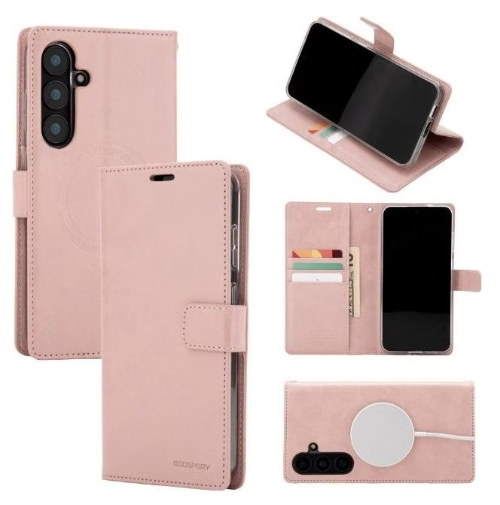 GOOSPERY FUNDA MAGSAFE BLUEMOON DAIRY SAMSUNG S25 FE ORO ROSA