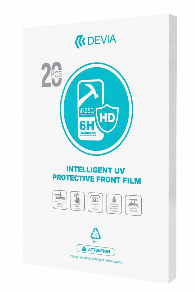 DEVIA PACK 20 LAMINAS HIDROGEL UV 6H V3