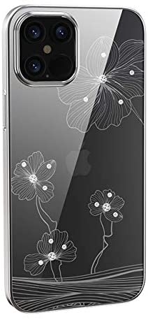DEVIA CARCASA CRYSTAL FLORA IPHONE 13 PRO PLATA