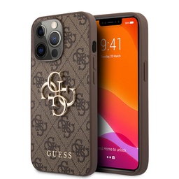 [GUHCP14X4GMGBR] GUESS CARCASA 4G METAL LOGO IPHONE 14 PRO MAX MARRON