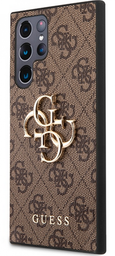 [GUHCS24L4GMGBR] GUESS CARCASA  METAL LOGO SAMSUNG S24 ULTRA MARRON