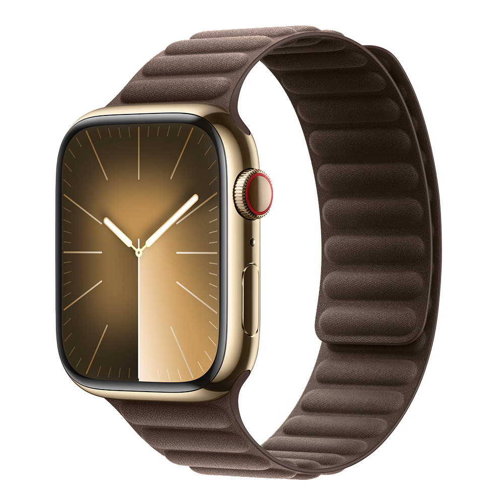 DEVIA CORREA MAGNETIC FIBER APPLE WATCH 42/44/45/49MM MARRON
