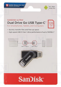 SANDISK PENDRIVE DUAL USB - TYPE C 128GB