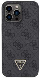 [GUHCP14XP4TDPK] GUESS CARCASA 4G TRIANGLE STRASS IPHONE 14 PRO MAX NEGRO