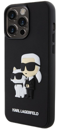 [KLHCP15X3DRKCNK] KARL LAGERFELD CARCASA 3D RUBBER CHOUPETTE IPHONE 15 PRO MAX