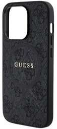 [GUHMP16LG4GFRK] GUESS CARCASA MAGSAFE RING CLASSIC LOGO IPHONE 16 PRO NEGRO