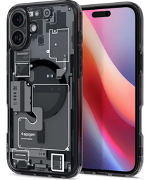 [ACS08208] SPIGEN CARCASA ULTRA HYBRID MAGSAFE IPHONE 16 NEGRO